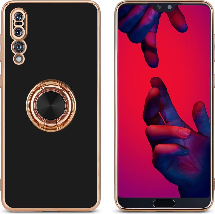 Image du produit Cadorabo Coque pour Huawei P20 PRO / P20 PLUS en TPU avec protection de l'appareil photo et anneau LM089 (Huawei P20 Plus, Huawei P20 Pro)