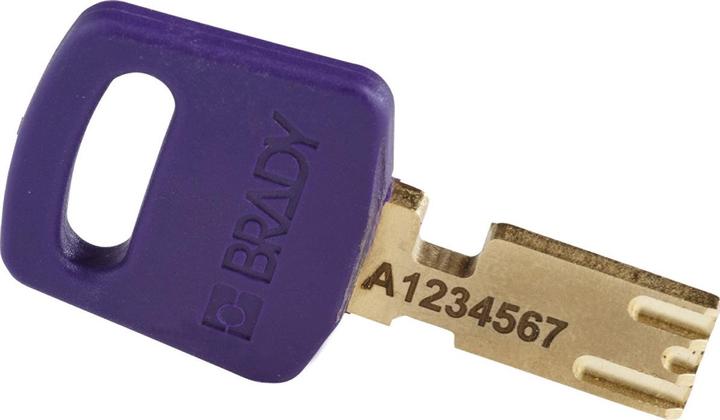 Actual product image Brady SafeKey aluminium lockout padlocks