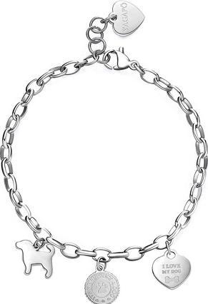 Actual product image Sagapo S'Agapµ - Beautiful steel bracelet with Happy SHAR17 pendants
