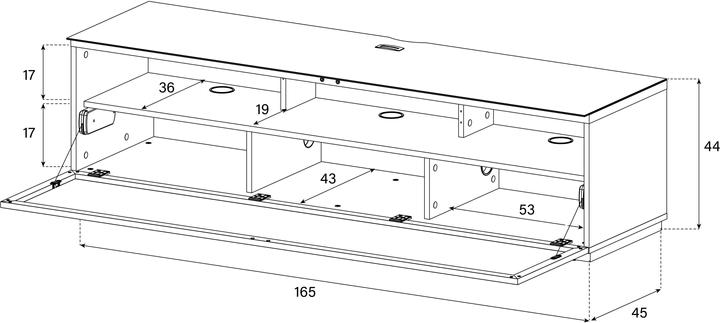 Actual product image Sonorous STA260P (165 x 45 x 44 cm)