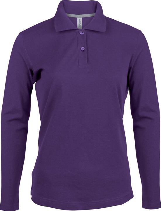 Produktbild Kariban Damen Poloshirt mit langen Ärmeln (S)