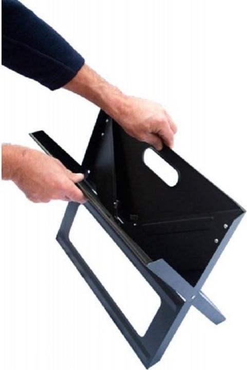 Produktbild JTI Tragbarer Grill X-Typ, Stahl (45 cm)
