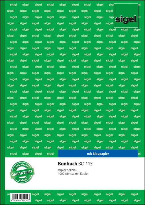 Actual product image Sigel Receipt book, 1000 tear-offs (50 x)