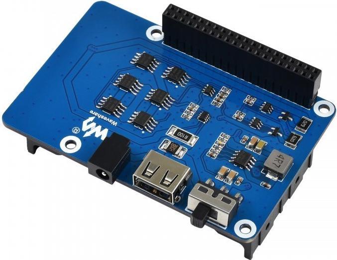 Actual product image WaveShare UPS HAT for Raspberry Pi Uninterruptible Power Supply