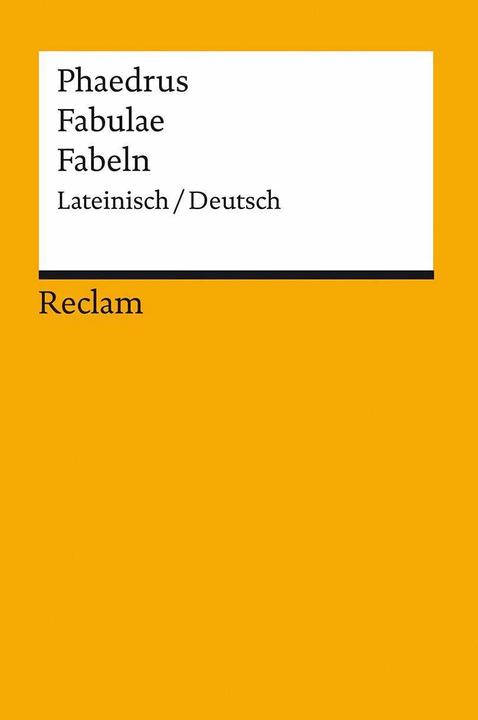 Actual product image Fabulae / Fabeln (German, Phaedrus, Carolin Ritter, 2023)