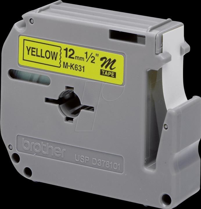Immagine prodotto Brother M-K631bz (1.20 cm, Giallo, Nero)
