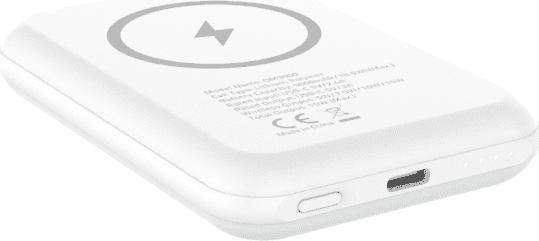 Energizer Portable wireless magnetic charger, 5000 mAh, 15 W power bank, USB-C output charging (5000 mAh, 15 W, 18.50 Wh)