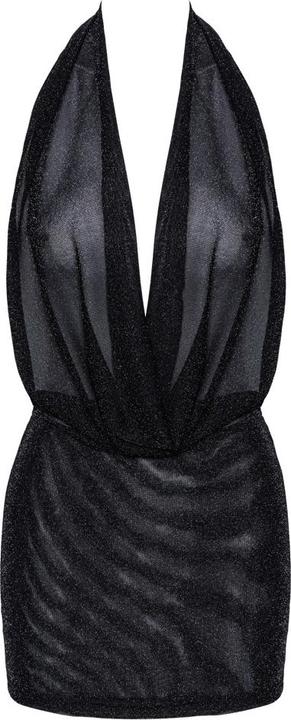 Actual product image Noir Handmade Mini dress in black (XL)