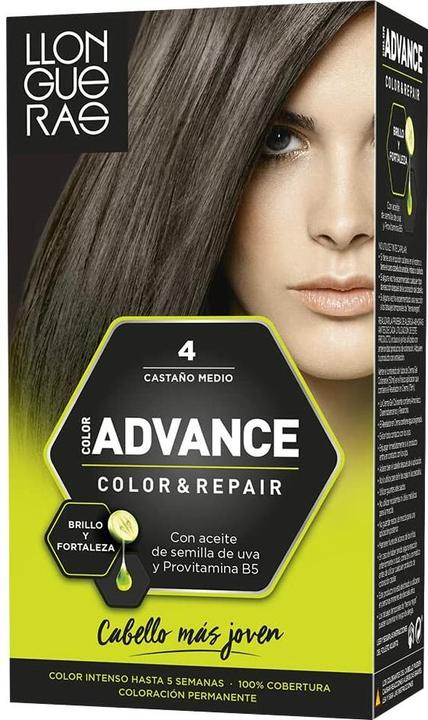 Actual product image Llongueras COLOR ADVANCE #4-castaño medio (4)