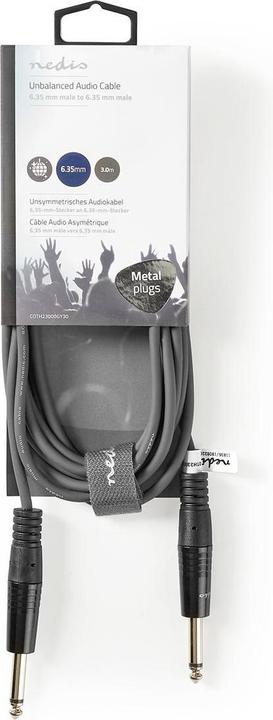 Produktbild Nedis Kompensiertes Audiokabel 6.35 mm Stecker - 6.35 mm (3 m)