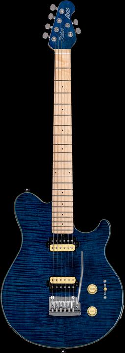 Immagine prodotto Chitarra elettrica, S.U.B., Axis AX3, Top impiallacciato in acero fiammato, Neptune (Chitarra elettrica, Acero, mogano, Cromo pressofuso)