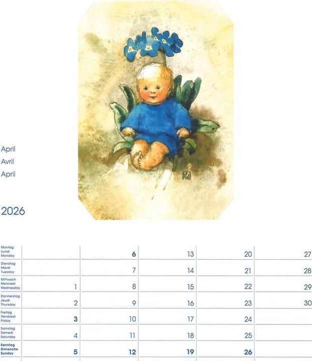 Produktbild Cosa Bildkalender Mili Weber (23 x 27 cm, Harter Einband, Deutsch, Französisch, Italienisch, Englisch)
