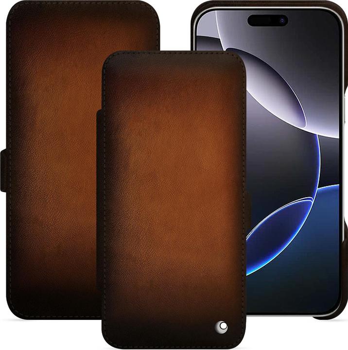 Productafbeelding Noreve Horizontale leren klepschaal (Apple iPhone 16 Pro Max)