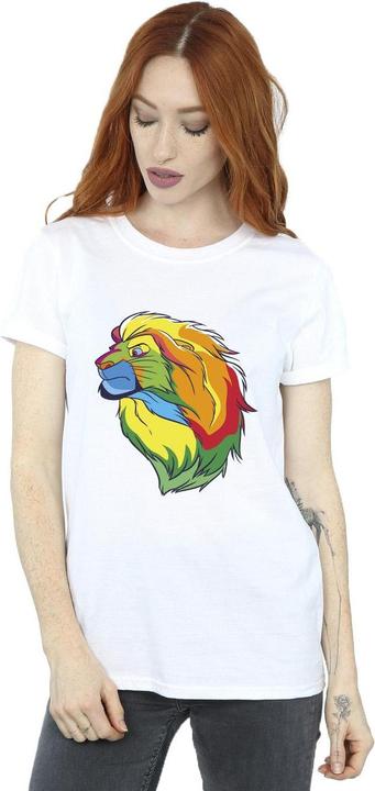 Actual product image Disney Womens/Ladies The Lion King Colours Cotton Boyfriend T-Shirt (L)