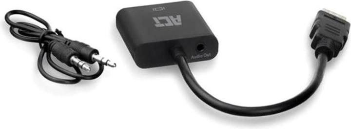 Actual product image 0.15 meters, HDMI-A male to VGA female adapter, with audio (VGA, HDMI, 1.50 cm)