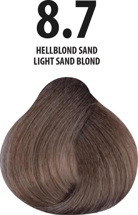 Immagine prodotto FemMas 8.7) Tinta per capelli biondo chiaro sabbia 100ml (Sabbia bionda chiara)