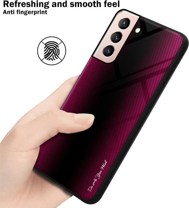 Produktbild Cadorabo TPU Gestreiftes Glas Cover (Samsung Galaxy S21 5G)