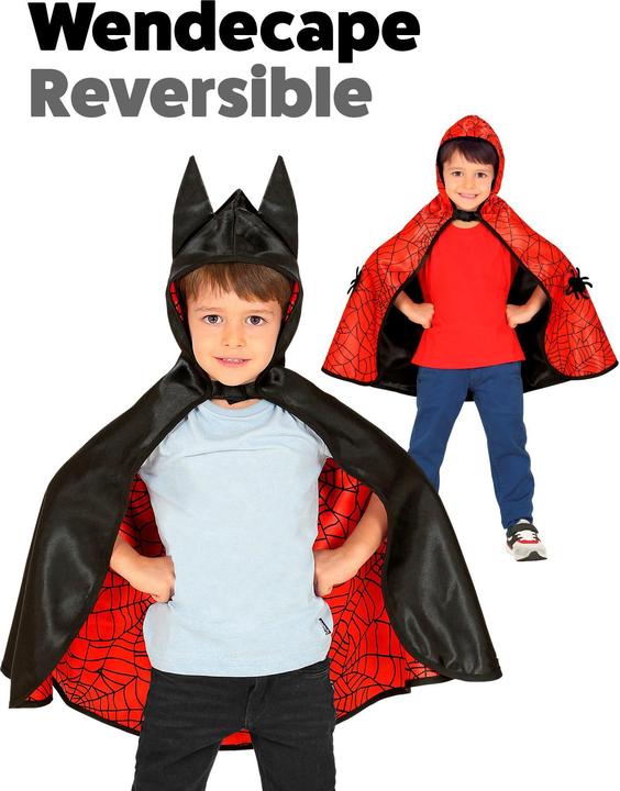 Produktbild Widmann Spiderbat Superhelden Wendecape (116)