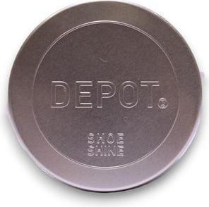 Actual product image Depot Shoe Shine Metal Jar Silver - A Premium Shoe Care Product