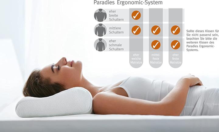 Actual product image Paradies Revita Ergonomic Neck Pillow (80 x 40 cm)