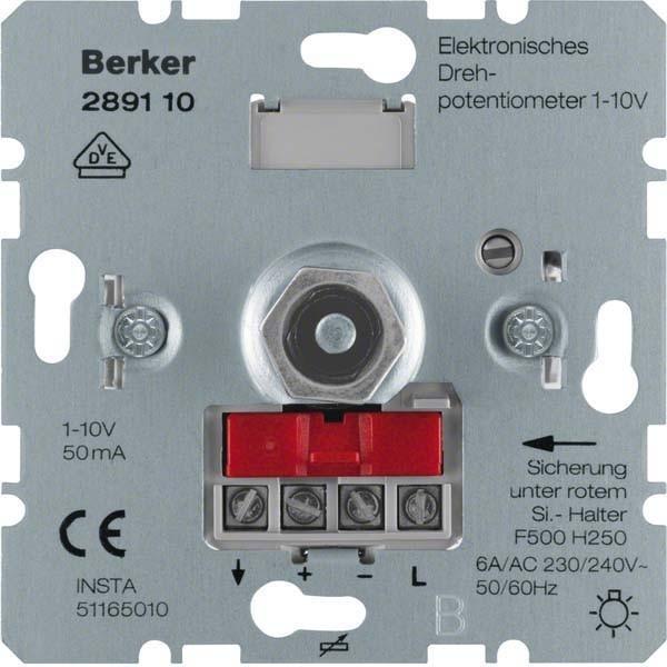 Berker UP Elektronisches Drehpoten- 289110 tiometer 1-10V mit Softrastung