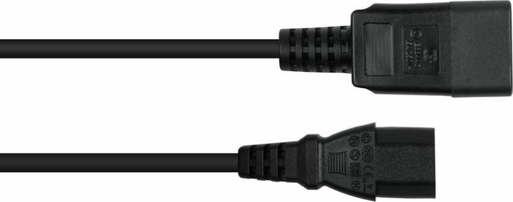Image du produit Kabelmeister Rallonge d'alimentation C20 à C13 noire 3m (3 m, C20, C13)