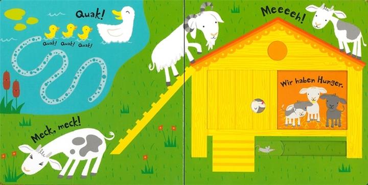 Actual product image Baby's first sliding book: Farm (German)