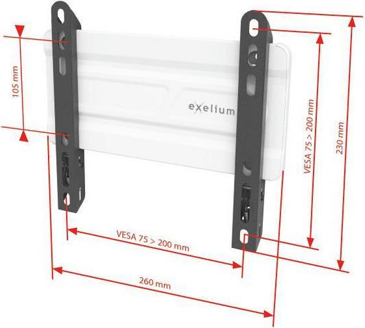 Produktbild Exelium XFLAT-10S, Wandhalterung 15-32" (Wand, 32", 15 kg)