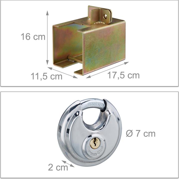 Actual product image Relaxdays Hitch Lock Trailer