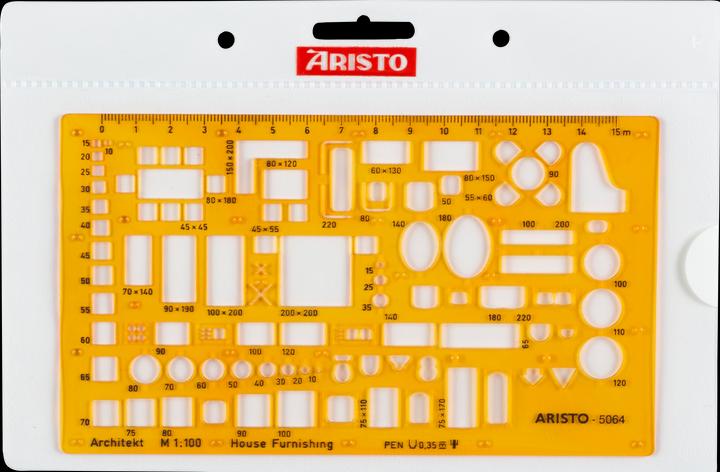 Actual product image Aristo TEMPLATE FURNISHING.1:100 (225 mm)