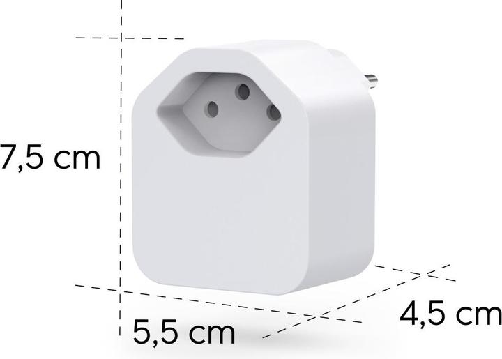Produktbild Hama Smarte WLAN-Steckdose f Schweiz, Matter, sprach-/appgesteuert, Strommessung