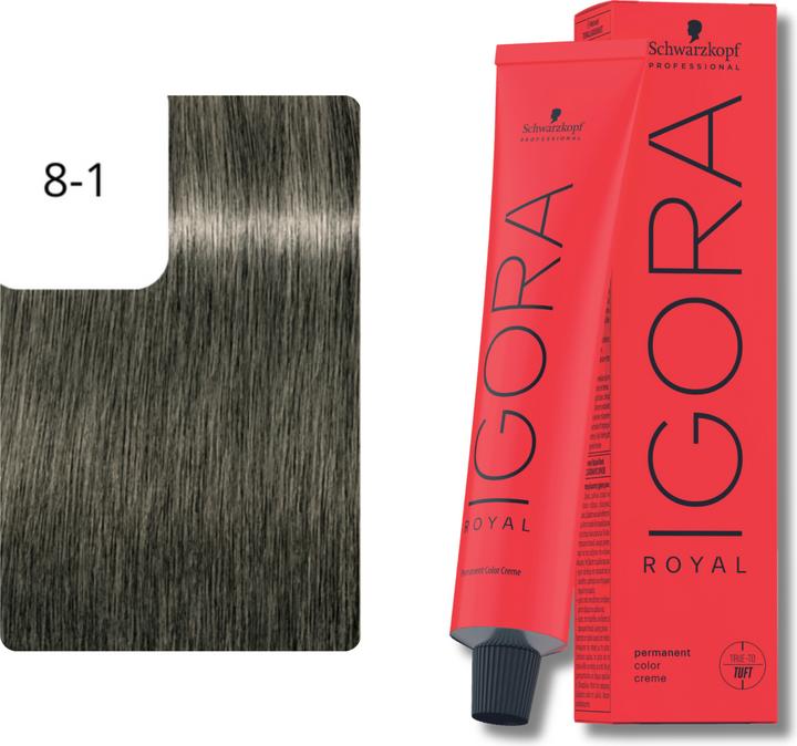 Produktbild Schwarzkopf Professional Igora Royal (8-1 Hellblond Cendre)
