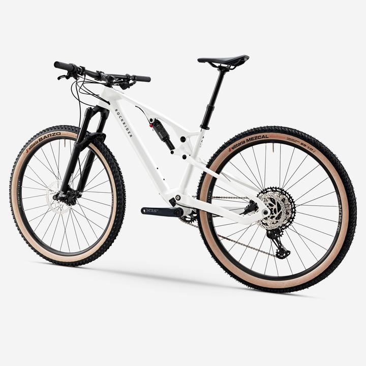 Immagine prodotto Rockrider Mountain bike XC telaio in carbonio full suspension Race 900 S bianco (28.10 cm)