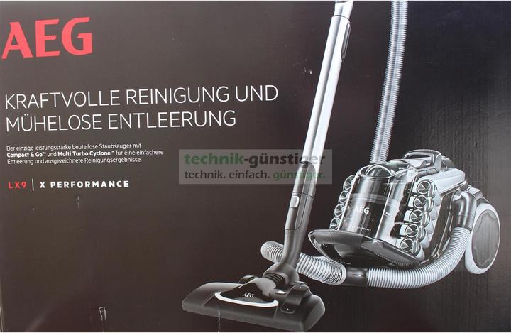 Produktbild AEG LX9-2-WR-P Staubsauger ohne Beutel, rot