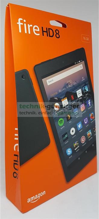 Immagine prodotto Amazon Tablet Fire HD 8 con Alexa, display HD da 20,32 cm (8 pollici), 16 GB, nero, con... (8", 16 GB, Nero)
