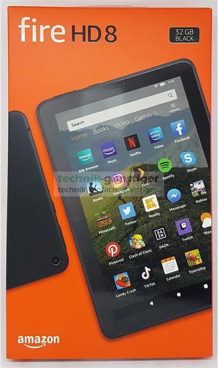 Actual product image Amazon Fire HD 8 incl. Alexa /SO Android (WLAN only, 8", 32 GB, Black)