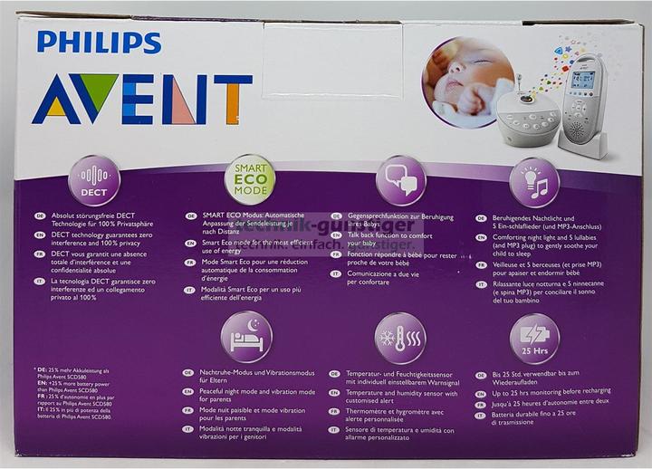 Actual product image Philips Avent Baby Phone SCD585/26 DECT Starry Sky (Video & Audio, 330 m)