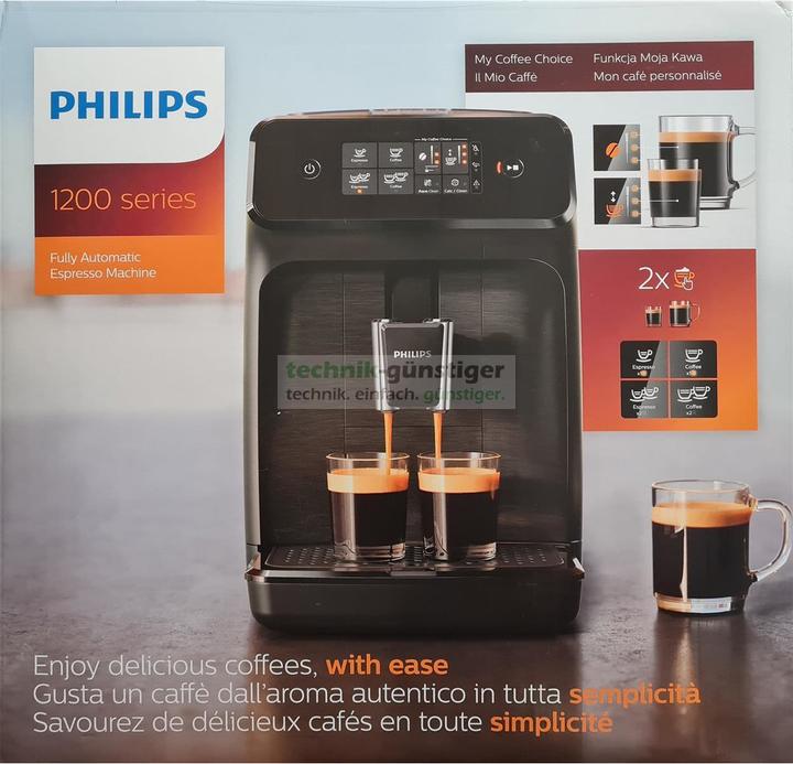 Productafbeelding Philips Serie 1200 EP1200/00 Volautomatisch koffiezetapparaat Espressomachine, zwart