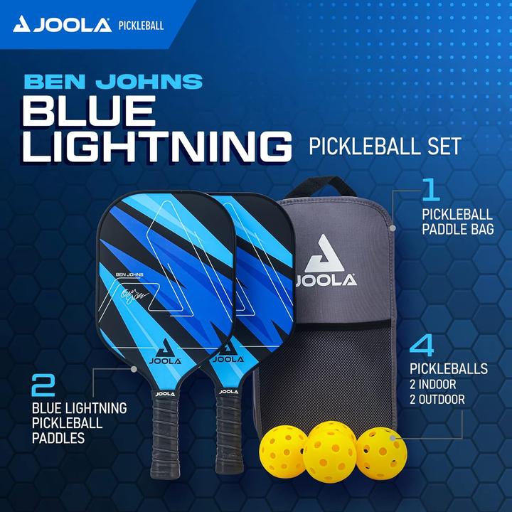 Productafbeelding Joola Pickleball BEN JOHNS Blauwe Bliksem Set