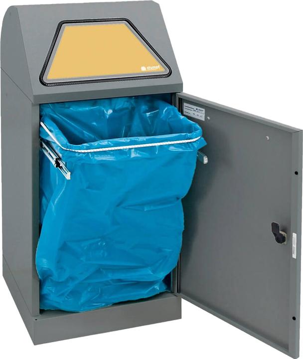 Immagine prodotto kaiserkraft Sistema di raccolta dei rifiuti riciclabili, a sportello azionato manualmente (60 l)