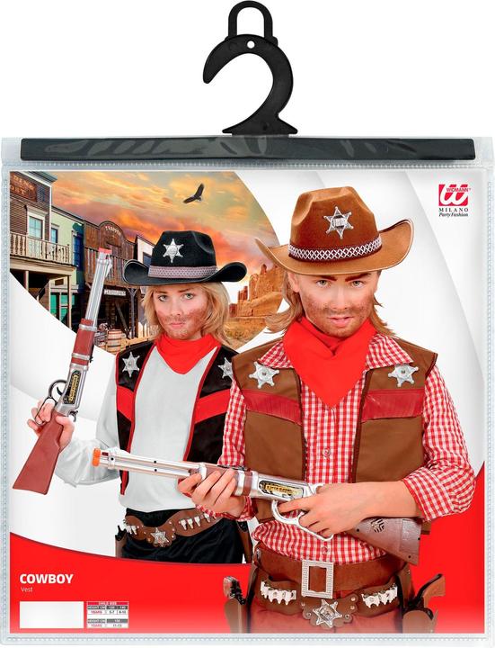 Actual product image Widmann Cowboy gilet costume (140)