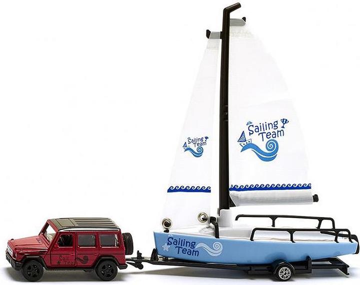 Produktbild Siku Mercedes-Benz mit Segelboot