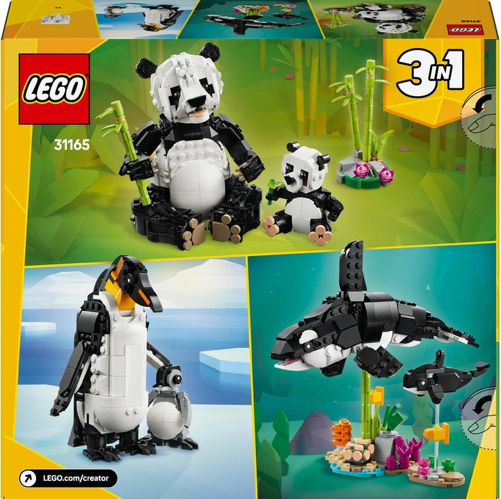 Immagine prodotto LEGO Wilde Tiere: Pandafamilie (31165, LEGO Creator 3-in-1)