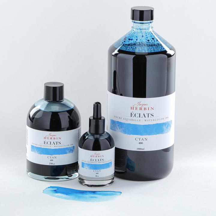 Actual product image Herbin Watercolour ink (Inkwell, Blue, Turquoise)