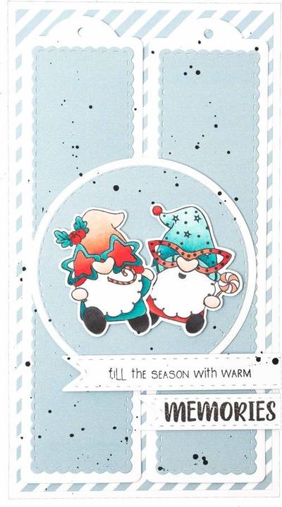 Image du produit art by marlene Papier à dessin "Snowflake kisses" Friendz (170 g/m², 24 x)