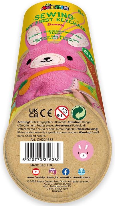 Produktbild Avenir Nähset Schlüsselanhänger Hase