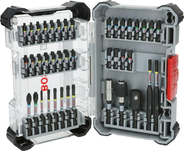 Actual product image Bosch Professional Zubehör PRO Impact Schrauberbit-Set (T27, PH2, 5.5 mm, H6, T20H, PZ2, PH1, T10, T15, PZ1, T20, PH3, PZ3, H5, T25, 6.5mm, T30)