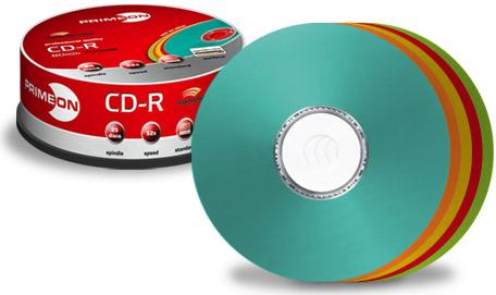 Produktbild Primeon CD-R, 52x, 700MB, 25er Spindel, LightScribe, Color (25 x)