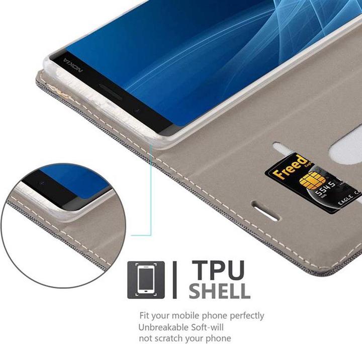 Produktbild Cadorabo Book Jeans Optik Cover (Nokia 8 Sirocco)