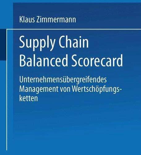 Immagine prodotto Supply Chain Balanced Scorecard (Tedesco, Klaus Carpenter, 2003)